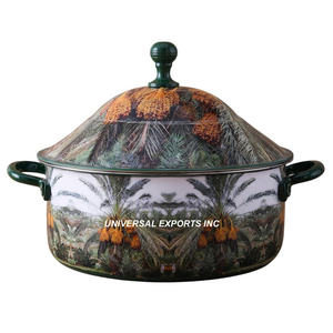 Cazuela de lujo de la mejor calidad, calentador de alimentos de Metal de doble pared, tamaño personalizado, olla decorativa de Metal de lujo, estilo de diseño clásico - Product Image 4