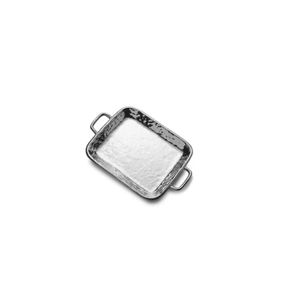 Plateau de service en aluminium rectangulaire avec poisson confortable et argent poli pour plateau de service de nourriture - Product Image 2