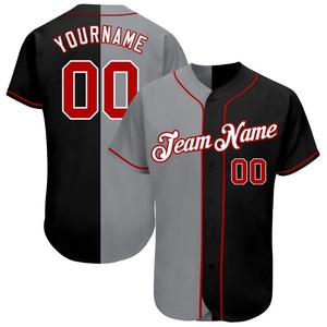 Dernier design Maillot de baseball pour hommes à bas prix Maillot de baseball à sublimation de couleur unie et de taille personnalisée Uniformes de chemise - Product Image 5