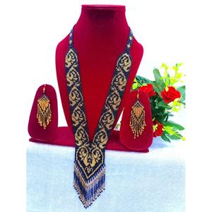 Conjunto de joyería de boda Bohemia étnica africana de alta calidad, collar de mujer para fiestas, aniversarios y regalos, patrón de paz - Product Image 6