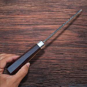 Couteau de chef de cuisine en acier damas chinois multifonctionnel de qualité professionnelle lame gravée tranchante. - Product Image 2