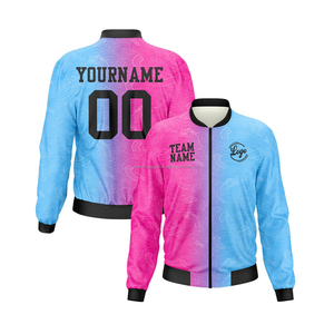 Luxury wool leather varsity <b>jacket</b> for <b>men</b> with custom embroidery and premium stand collar for streetwear brands - Product Image 1