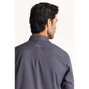 Costume de cérémonie gris graphite SK-PSD24-014, pantalon en viscose à simple boutonnage, fermeture éclair, taille XL, pour mariage ou affaires - Product Image 2