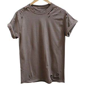 T-shirts pour hommes, nouveau style, design Ringer, tissu tricoté léger et durable, motif vieilli, couleur unie, polyester et coton, séchage rapide - Product Image 3