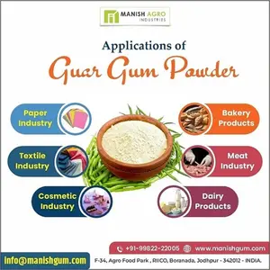 Multi Purpose Grade Guar Gum Powder Guar Split Guar Meal Food Thicker Industrial Grade Guar Gum Powder