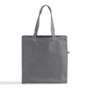 Eco-Friendly Classic Recycled Canvas Tote <b>Bags</b> <b>Medium</b> Size RC200 Model with Letter Screen Pattern for Daily Use Food Advertising - Product Image 5