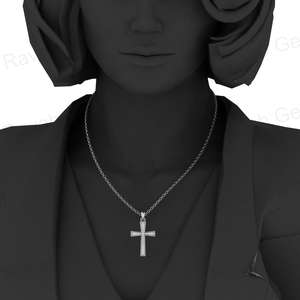 Top Selling Genuine 925 Sterling Silver <b>Cross</b> Semi Mounting Blank Bezel <b>Charm</b> Pendant Setting for Findings Jewelry Components - Product Image 6