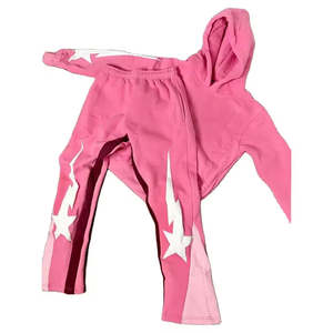 ชุดวอร์ม2ชิ้นสำหรับผู้ชายผ้าฟลีซมีฮู้ดแห้งเร็วพิมพ์ลาย3D สำหรับฤดูใบไม้ร่วงและฤดูหนาว - Product Image 1