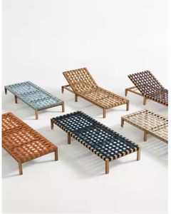 Ensemble de bancs de patio écologiques en bois massif de style moderne Mobilier d'extérieur en bois dur durable pour villas Resorts Backyards - Product Image 2