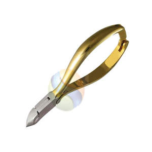 Pince à cuticules professionnelle en acier inoxydable allemand avec lames à joint en boîte tranchantes, pince à ongles et à cuticules robuste, fabrication - Product Image 5