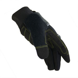 Guantes de Trabajo Industriales Antivibración de Seguridad para la Construcción con Cuero Vacuno, Muñequera Ajustable, Duraderos para Trabajos de Construcción - Product Image 5