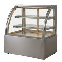 Vitrine réfrigérée en verre transparent pour aliments froids, unité de congélation pour crème glacée, comptoir réfrigéré pour beignets, armoire réfrigérée pour desserts de boulangerie