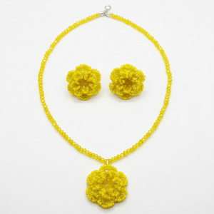 Luxury Bohemian Sunburst Bloom <b>Beaded</b> <b>Set</b> Fine Stainless Steel Jewelry with Gold Plate for Party or Gift - Product Image 4