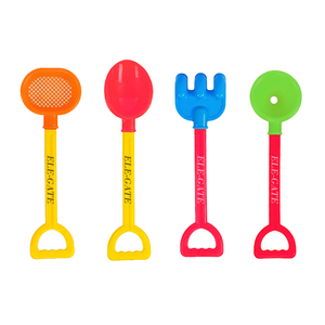 Ensemble de 4 pelles de plage en plastique sûres, jouets de plage d'été pour garçons, filles, enfants, style extérieur - Product Image 1