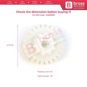 Moteur d'actionneur de commande de volet de ventilation de climatiseur V4BGE533, réparation d'engrenage 10/25 dents pour Qashqai MK2 Micra III 2002-2010 - Product Image 2