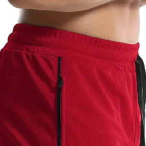Pantalones Cortos Deportivos para Hombre, Sólidos, de Alta Calidad, para Entrenamiento y Running, de Secado Rápido, Transpirables, con Bolsillo con Cremallera, Servicio OEM - Product Image 5
