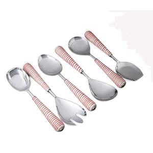 Cuchara para servir ensalada de acero inoxidable de alta calidad de suministro de fabricante indio disponible con diseño y tamaño personalizados - Product Image 1