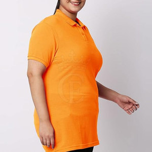 Nueva llegada de secado rápido de las mujeres para Polos transpirable algodón poliéster patrón sólido estilo casual - Product Image 4
