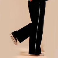 2026 OEM Personnalisé Pantalon de jogging sport ample pour femme, taille élastique unie, respirant, décontracté, pour le sport et la gym