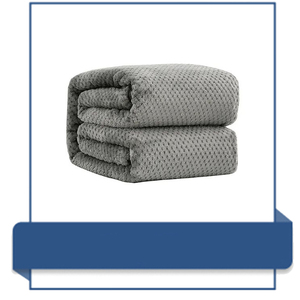 Luxueux 100% laine flanelle polaire bébé couverture confortable confort Jacquard brodé laine jette en vente - Product Image 2