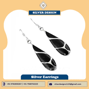 Moda negro ónix piedras preciosas pendientes colgantes 18K chapado en oro Huggie Hoop Onyx hombres pendientes joyería regalos para hombres mujeres - Product Image 4