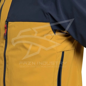 เสื้อแจ็กเก็ตมีซิปรูดสำหรับผู้ชายกันลมกันน้ำแจ็คเก็ตผ้านิ่มสำหรับใส่ทำงานฤดูหนาวดีไซน์ตามสั่ง - Product Image 3