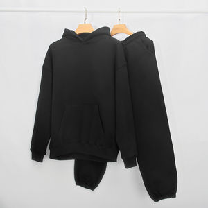 Ropa de calle de alta calidad, de gran tamaño Sudadera con capucha, chándal plisado de 2 piezas, conjunto de chándal deportivo para mujer, chándal para temporada de invierno - Product Image 6