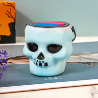 Coffret Cadeau de Bombes de Bain Effervescentes Bio Hydratantes Véganes en Forme de Crâne 'Witch Brew Cauldron' Lavande Vanille
