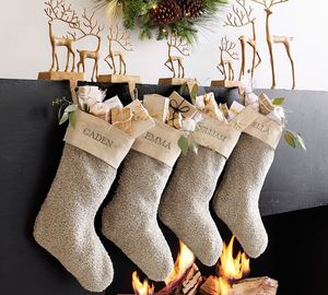 Merry Reindeer Aluminium <b>Stocking</b> <b>Holder</b> Pieces Wood Metal Cast Iron Rustic Gift Box Modern Designs High Quality Wholesale 2022 - Product Image 2