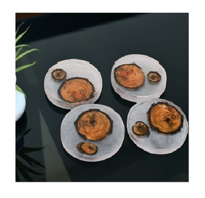 High Quality Handmade Wood Resin Dinnerware Tea Cup Mats & Pads Standard Tableware Stone <b>Coasters</b> Wholesale <b>Drink</b> <b>Coaster</b> Price - Product Image 1