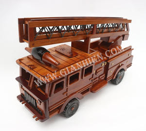 Gia Nhien Manufacturer Approve Custom Design Low Wooden Fire <b>Truck</b> _ WOODEN HANDICRAFT <b>MODEL</b> HIGH QUALITY - Product Image 5