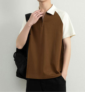 Moda de verano unisex para Polo, diseño raglán, poliéster de dos tonos personalizado, manga corta, logotipo de Golf, estampado bordado - Product Image 2