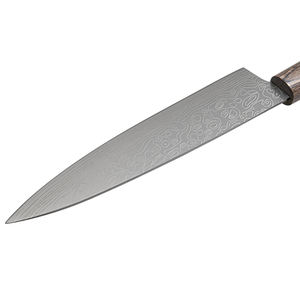 Top meilleur couteau de Chef de 8 pouces de haute qualité couteau damas à motif Laser en acier inoxydable à haute teneur en carbone avec manche en bois pour chef - Product Image 3