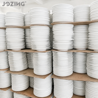 Assiettes en céramique blanches pures de 1 tonne, formes variées, vendues à la tonne – Vaisselle en céramique en gros à prix imbattables