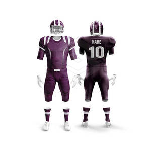 Nuevo estilo, uniforme de fútbol americano de Color liso, conjuntos de uniformes de fútbol de poliéster 100% hechos en Pakistán - Product Image 1