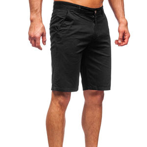 Shorts de plage pour hommes à la mode Slim Casual Canvas Shorts Personnalisé Solide Écologique Séchage rapide Respirant - Product Image 4