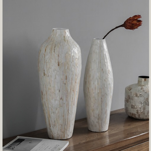 Wholesale Modern Rustic Mother Pearl Tabletop <b>Decorative</b> <b>Vase</b> Scandinavian Style Floor <b>Vase</b> for Countertops Counters-Vietnamese - Product Image 3