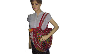 กระเป๋าโบฮีเมียนวินเทจโบฮีเมียนลำลองกระเป๋าผ้าคอตตอนปักลายกระจกมีซิปแต่งรายละเอียดเป็นมิตรกับสิ่งแวดล้อมสำหรับงานแต่งงานพิเศษ - Product Image 3