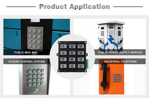 Bàn phím khóa mã số có dây màu đen - Product Image 6