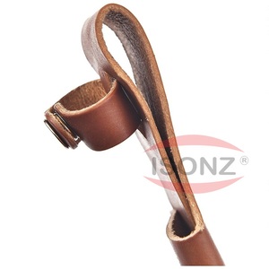 Fourreau de couteaux à lame fixe cloutée gravée, étui à couteau en cuir - Product Image 4