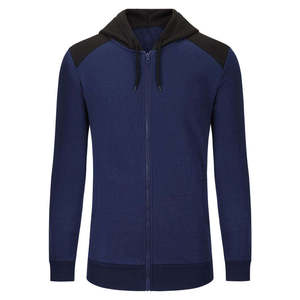 Ensemble de survêtements à capuche streetwear d'hiver pour hommes Combinaison de survêtement respirante à motif uni avec logo sur le devant avec logo personnalisé - Product Image 3