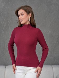 Women Turtleneck Sweater Long Sleeves Fit Warm Custom Make Multicolored Pullover - Product Image 2