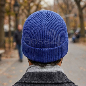Casual Wear <b>Beanies</b> OEM Service New Style Adult 100% <b>Wool</b> Made Material Jacquard Custom Logo Printed Common High Quality <b>Beanies</b> - Product Image 3