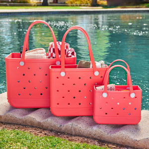 Eco-Friendly Premium EVA Beach Bag Waterproof Beach Tote Bag Custom Logo Printing Large Storage Solution for Summer Travel - Product Image 2