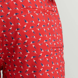 Pantalones Cortos Casuales de Poliéster Verde Sólido para Hombre, de Calidad Premium, con Logotipo Frontal, Cintura Media, Secado Rápido, Cierre con Cordón, 140g - Personalizados - Product Image 5