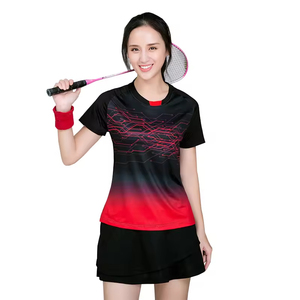 เสื้อยืดเทนนิสทันสมัยพร้อมโลโก้ด้านหน้า ออกแบบเองได้ ผ้าโพลีเอสเตอร์ระบายอากาศ สำหรับงานซับลิเมชั่น มีทุกขนาด - Product Image 2