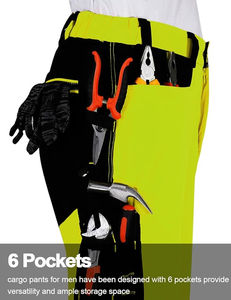 Pantalones de Trabajo Resistentes con Múltiples Bolsillos Utilitarios, Soporte para Herramientas, Poliéster Reforzado, Diseñados para un Uso Duradero - Product Image 5