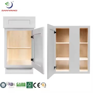 Évier de cuisine modulaire de luxe moderne en bois massif MDF multifonctionnel conçoit des armoires du Vietnam SANYANG - Product Image 5