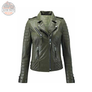 Chaqueta de cuero genuino de alta calidad para mujer, para ropa de invierno, chaqueta de cuero transpirable de alta calidad con estilo personalizado - Product Image 2