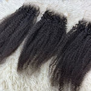 Extensiones de cabello virgen 100% de alta calidad, venta al por mayor, cierre rizado, gran stock, cabello crudo vietnamita, Color claro - Product Image 3